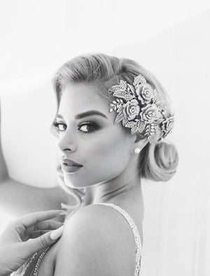 Luxury Bridal Hairpieces Glitz Glam Bridal Headpieces